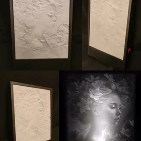 3D portret, swetilnik, sowgat.