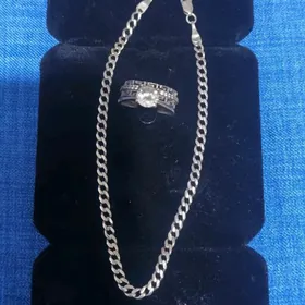 kümüş серебро braslet,ýüzük