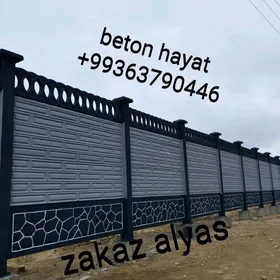 beton zaborlar ( hayat)