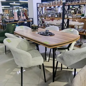 Stol stul 6 adamlyk.Стол стул