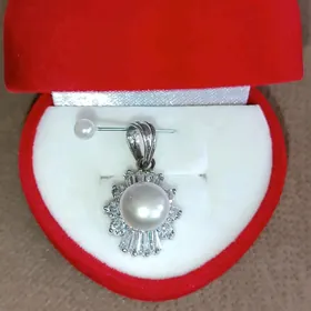 жемчужина кулон серебро, kulon