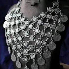 Украшение колье и серьги