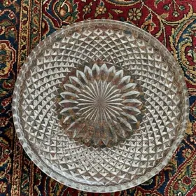 хрустальный поднос тортница