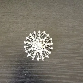 Брошь серебряная