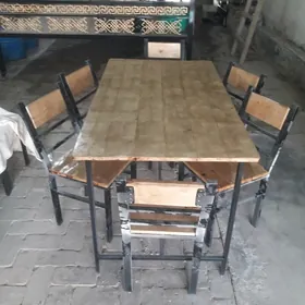 камплект стол стулья