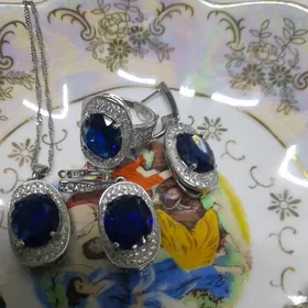 серебряный комплект