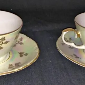 Фарфоровая чайная пара KAHLA ГДР (2 шт.)