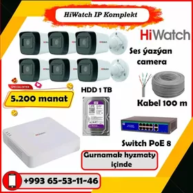  Hiwatch komplekt kamera 