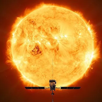 Solar Orbiter kosmos apparaty Günüň arka tarapyndan ilkinji suratlary ugradyp başlady