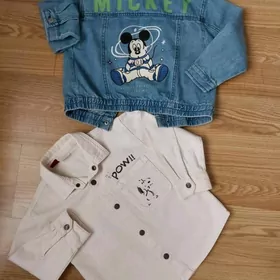 Куртка,Рубашка джинсовые-ZARA