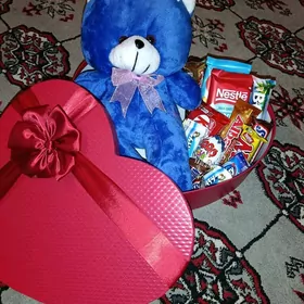 Сердечная коробка для подарок