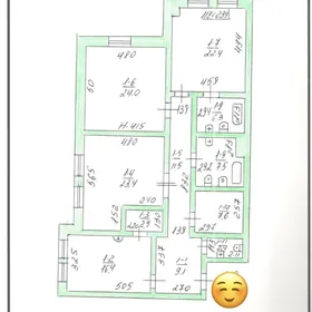 Нефтегаз Элитка 3 ком 1 этаж