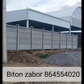 beton zabor