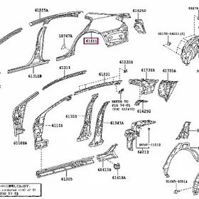 Крыло Заднее Правое Lexus Es 350 06-12