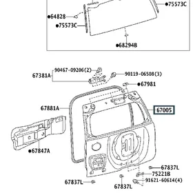 Багажник С ЗАПАСКОЙ Toyota Prado 150 13-17г