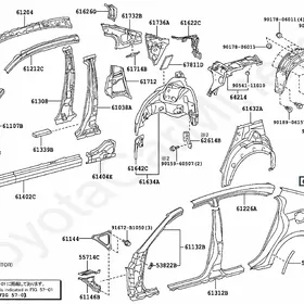 Крыло Заднее левое Lexus Gs 11-15