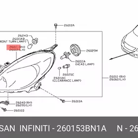 Фара Передняя Левая такси Sunny 14- Nissan