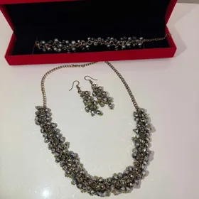 Komplekt kolye braslet halka