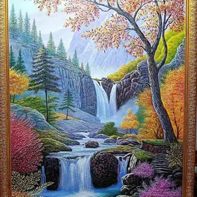 Peŷzaź ŷagly reñk (maslo)