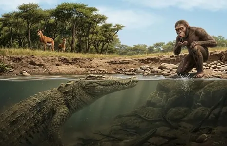 Efiopiýada Lýusi bilen döwürdeş 600 kg agramly äpet krokodil tapyldy