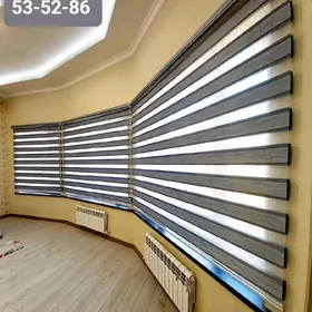 JALYUZI ZANAVES PLISSE ZEBRA ЖАЛЮЗИ ЗАНАВЕС РОЛ