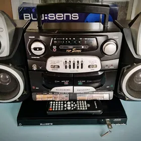 магнитофон+кассеты+тюнер