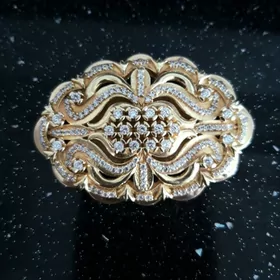 gyzyl çaýylan kümüş broşka