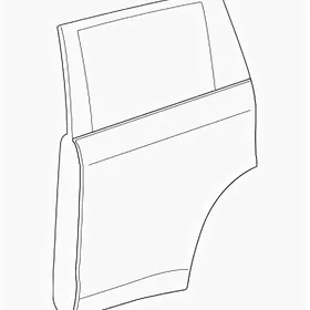 ДВЕРЬ ЗАДНЯЯ ЛЕВАЯ Toyota Yaris 11-14