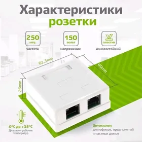 розетка cat6 , cat6 rozetka