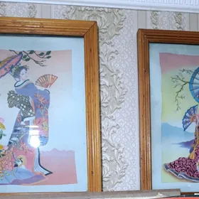 вышитые картины в раме