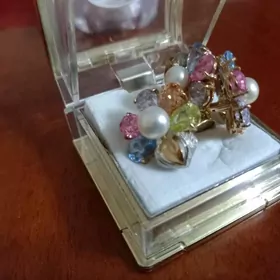 Кольцо и серьги - комплект