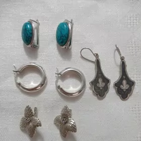 Серьги серебро СССР