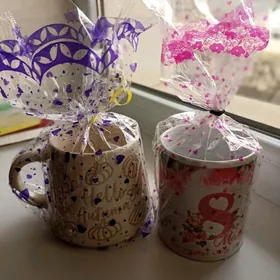 бокалы, ваза