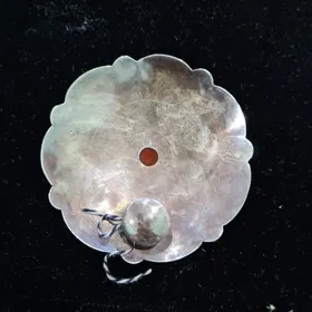 брош серебро