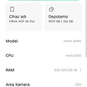 İnfinix Hot 60 pro obmen