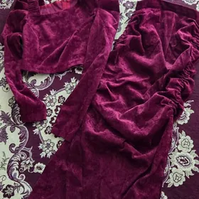 Юбка с кофтай Велвет.  Брюки