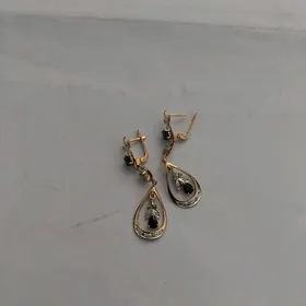 золото серёжки