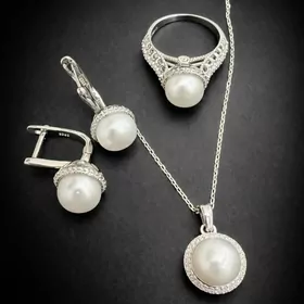 natural zemçuk 925 kümüş