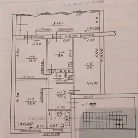 Болгарка 3эт 3ком 84м²