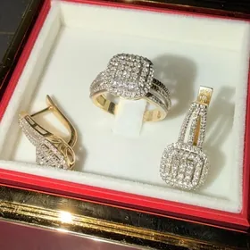 gyzyl yerewan komplekt золото