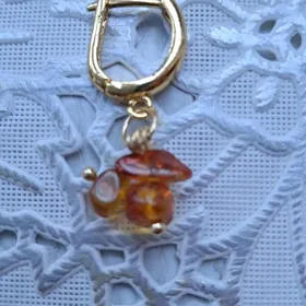 Янтарные серьги
