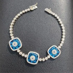 kümüş gözli braslet