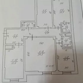 Гоголя 4эт 4ком 137м²