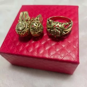 gyzyl halka yuzuk komplekt