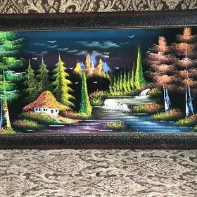 красивая картина на бархате