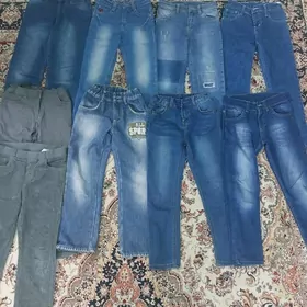 Джинсы,брюки,куртк на 6-7 лет