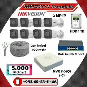  Kamera Ip 8 komplekt 