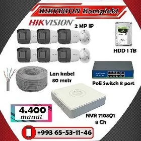  Kamera Hikvison komplekt 