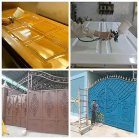 Покраска дверей,ворот