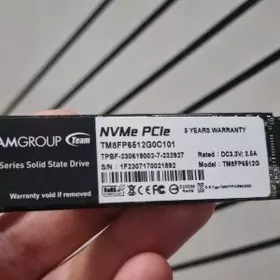 SSD 512GB NVME PCIe 98%🩵